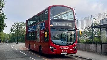 Full Route Visual | Route 335 | North Greenwich to Kidbrooke | HV151 LT63UJM