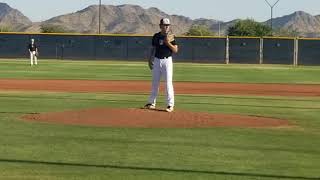18u Tournament, 4IP, 4K's,1BB, 2 hits, 1 unearned run, 55 pitches, 3-1 win. (7/9/20)