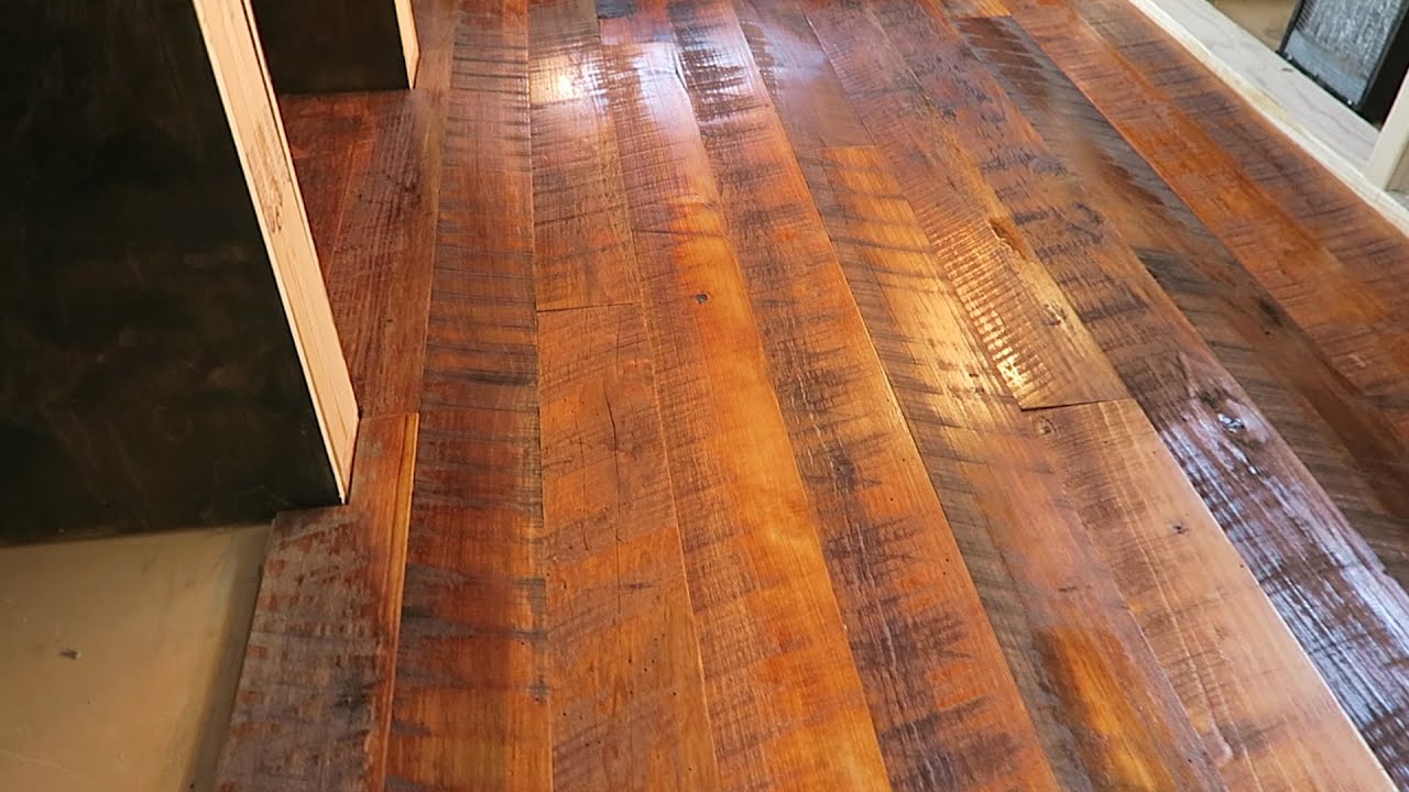 Jaxacrossamerica Vlog 55 Installing Finishing Reclaimed Hardwood Floors Youtube