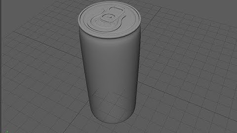 How to 3D model a coke can in Maya (Unedited And No Audio)