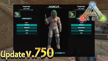 ARK Xbox One - New Update v750 - How To Cut & Dye Hair - Hair Growth & Third Person Information