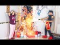 "OUR TREE IS ON FIRE" PRANK ON BOYFRIEND! GONE WRONG!