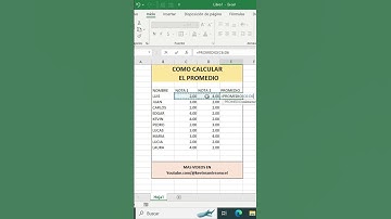 Como Calcular el PROMEDIO en Excel #aprendeexcel