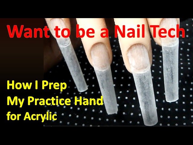 Practice Hand for Acrylic Nails-Fake Flexible TypeC-nail hand with