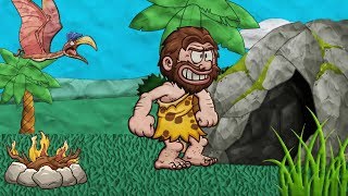 Анимация, мультфильмы. Caveman, Пещерный человек, на канале как сделать  мультик. Creative Commons.