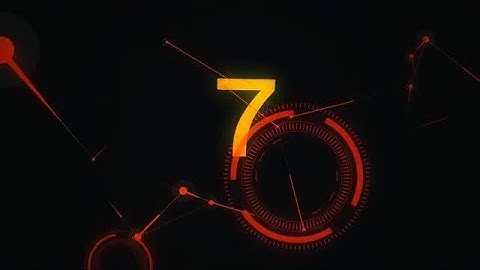 Modern Tech Countdown Stock Motion Graphics
