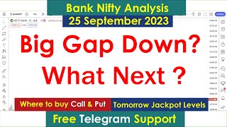 Bank Nifty Tomorrow Prediction 25 September 2023 Calls Monday Options Put Call Bank Nifty Options