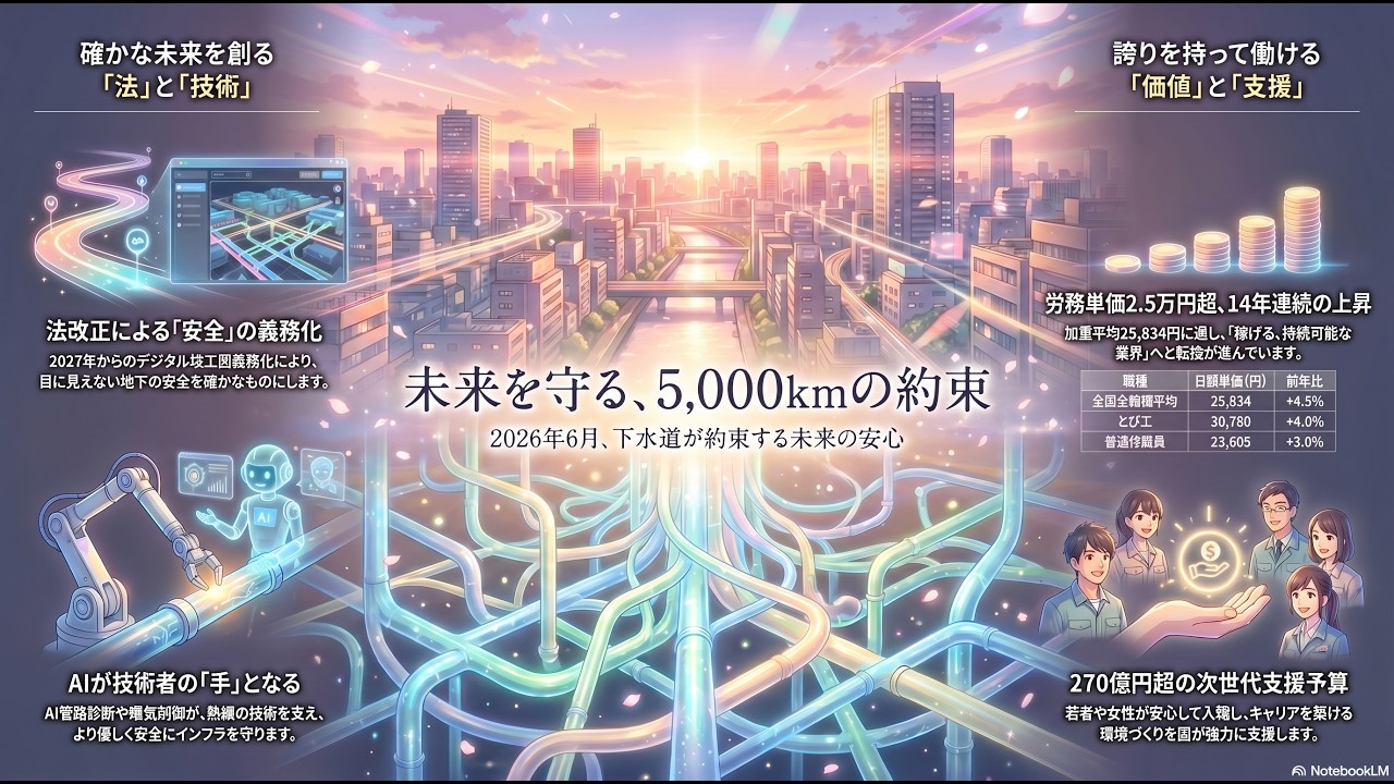 2026年6月第3週】下水道法改正がついに成立へ！史上初「労務単価2.5万