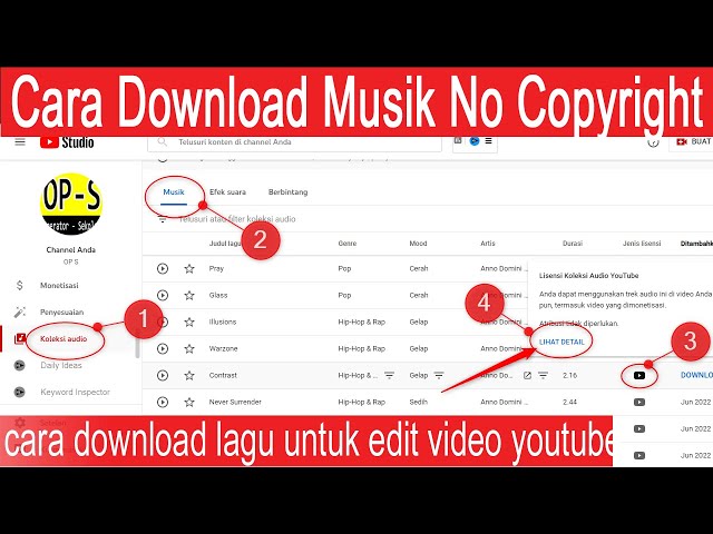 Cara Download Lagu untuk Edit Video Youtube class=