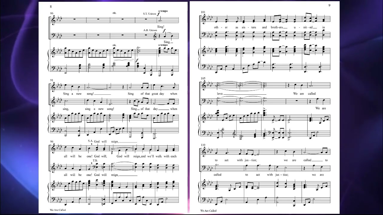 Watch WE ARE CALLED Arranged by Mark Hayes on YouTube Watch WE ARE CALLED Arranged by Mark Hayes on YouTube