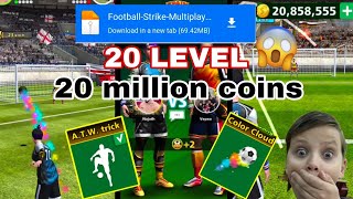 football strike™- 20 LEVEL 20 MILLION COINS🔥 free kick game play #7😱😳😲💯 KING 👑 screenshot 3