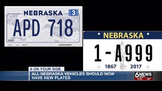 Nebraska vehicles should now have new plates, state DMV says
