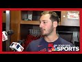 Postgame interview: Andre Pallante pounds zone, Cardinals ride efficient start to victory
