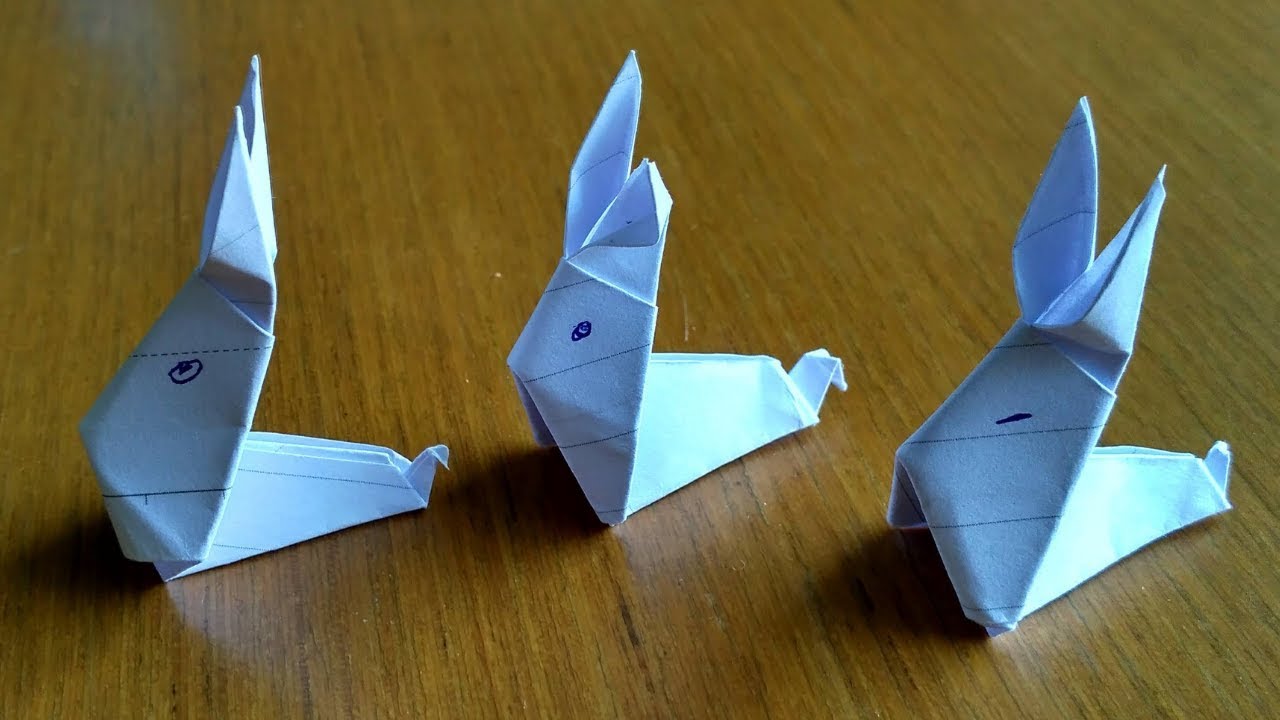 Comment faire un lapin en papier : Origami TUTO - YouTube