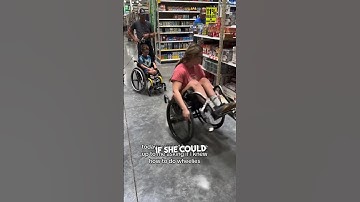 This little boy in a wheelchair was so happy to see someone like him ❤️