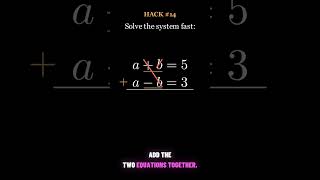 SAT Algerbra Trick (Easy Timesaver)