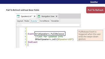 Grids: carga inversa y refresh a partir de un pull