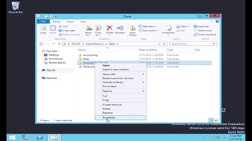 How to add a shared folder on Server 2012