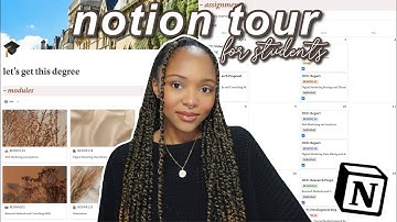 HOW I ORGANIZE UNIVERSITY/SCHOOL WITH NOTION | Aesthetic Notion Tour for Students + *FREE* Template