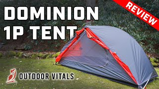 Outdoor Vitals Dominion 1P Tent | Review by GearTest Outdoors 9,219 views 4 years ago 6 minutes, 21 seconds