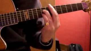 How to play Goldfinger theme on the acoustic guitar chords