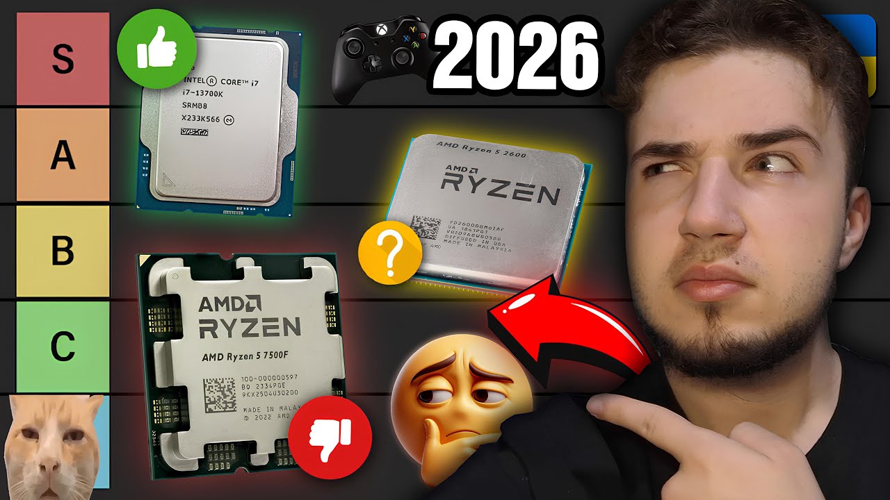 ТІР ЛИСТ НАЙКРАЩИХ ПРОЦЕСОРІВ для ІГОР в 2026!!!🆕🤩