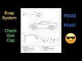 EVAPORATE system P0455 P0457 Check Gas cap Fix evap system