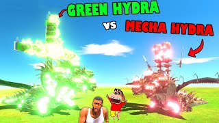 Shinchan GREEN HYDRA vs MECHA HYDRA in FAN SERIES with CHOP in Animal Revolt Battle Simulator | ARBS