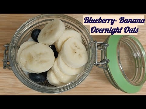blueberry---banana-overnight-oats|healthy-overnight-oats-for-weight-loss|-healthy-breakfast-recipe