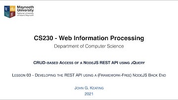 CSS230 Bonus Lesson - CRUD-based Access of a NodeJS REST API using jQuery 03