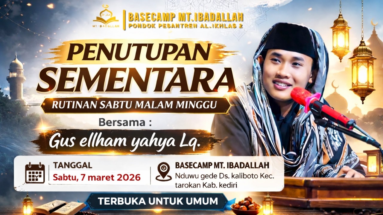 RUTINAN MT.IBADALLAH MALAM MINGGU NDUWU GEDE, KALIBOTO, TAROKAN, KEDIRI, SABTU 7 MARET 2026