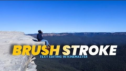 Brush Strokes Text Editing Tutorial In Kinemaster!! Secret Custom Transition 🤫