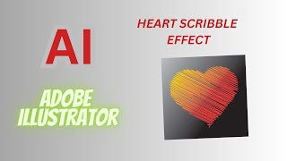 Heart Scribble Effect illustrator logo adobe adobeillustrator easy simple viral video heart