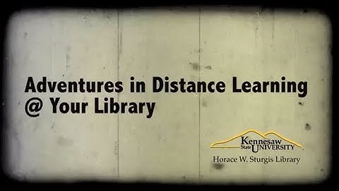 Adventures in Distance Learning @ Your Library