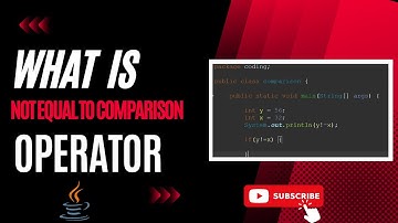 Learn Java != Comparison Operator - For Absolute Beginners