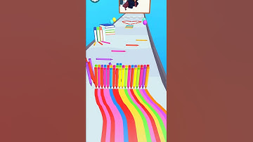 color full pencil pen rush fun game #fun #game