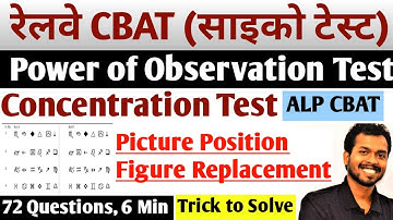 Picture Placement Position Test/Concentration Test/Replacement of Figure/Power of Observation Test