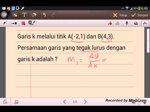 Rumus Matematika Gradien Garis Tegak Lurus  YouTube