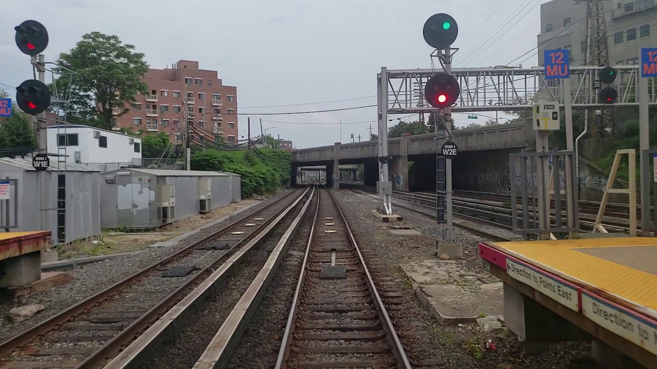 rail trail cafe Long Island Railroad (LIRR) M3 Front Window EXPRESS Ride Penn Station to Douglaston