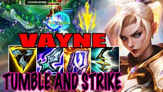 WILD RIFT VAYNE ADC GAMEPLAY | TUMBLE AND STRIKE - VAYNE BUILD RUNES