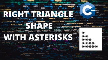 Right Triangle pattern using asterisks  in C++/C URDU/HINDI