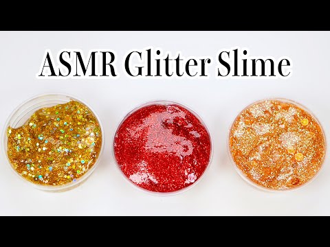 Mixing Slime with glitter｜ASMR Sora