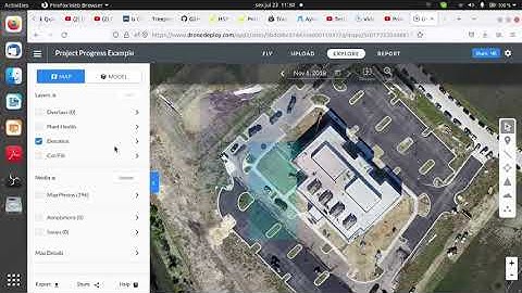 Plano de voo e produtos obtidos com drones - Drone Deploy