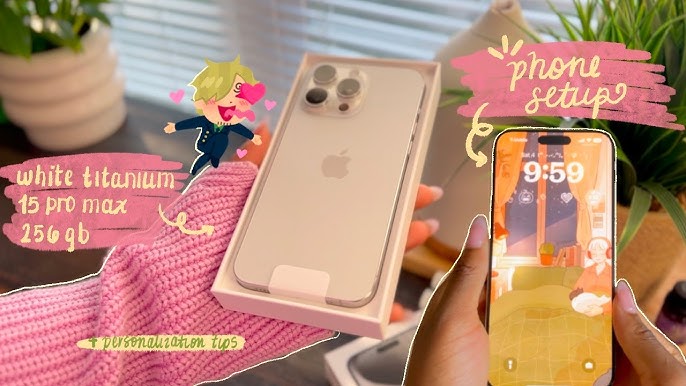 I get iPhone 15 Pro Max📱 Natural Titanium😍❤️, Video published by Leona