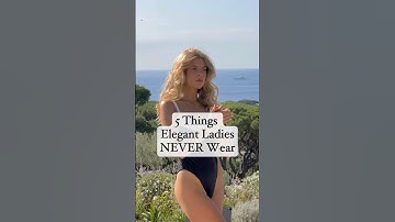 Elegant Ladies Never Wear These! Would You Agree?  #clothing #oldmoneylife #elegant #classy