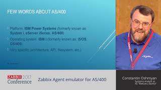 Constantin Oshmyan - Zabbix Agent emulator for AS/400
