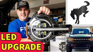 Form lighting Bronco headlight upgrade. #FORMLighting Sequential LED Projector Headlights.