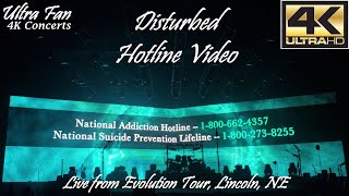 Disturbed - Addiction & Suicide Hotline Video Live from Evolution Tour Lincoln