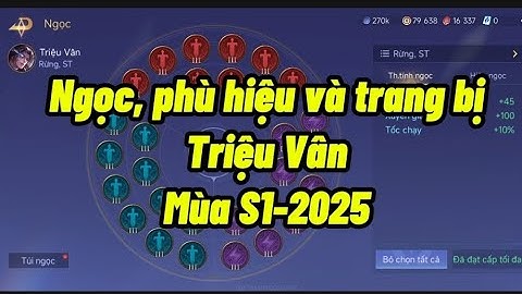 Bảng ngọc Triệu Vân mới nhất 2025 (cập nhật ngày 12/4/2025) #gameaov #mlbb #lienquan #mobilelegends