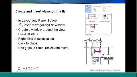 ASCENT Webcast: Named Views and Layout Viewports in AutoCAD 2019